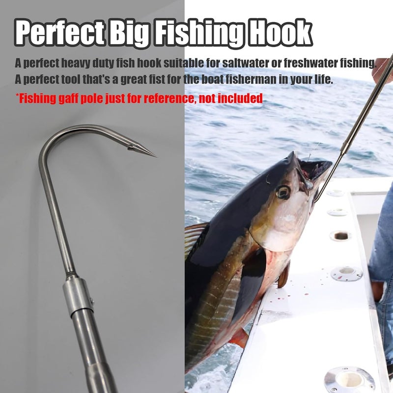 Dutiplus Telescopic Fish Gaff with 1~5 Teeth Assorted harpoons Barbed, Sea and Ice Fishing Spear Gig for Hunting Fish Frog Mole - Image 4